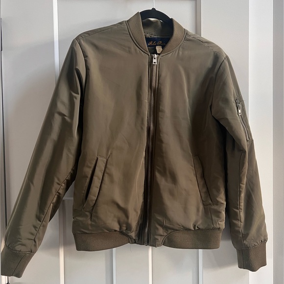 Jackets & Blazers - Olive Green Bomber Jacket